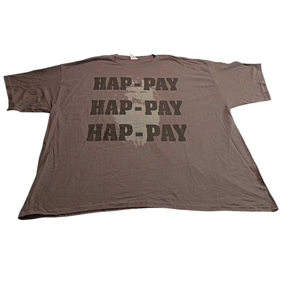 Duck Dynasty Si Robertson Hap-Pay Hap-Pay Hap-Pay Gray Men's Graphic T-Shirt 3XL